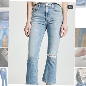 Citizens of humanity demy cropped flare